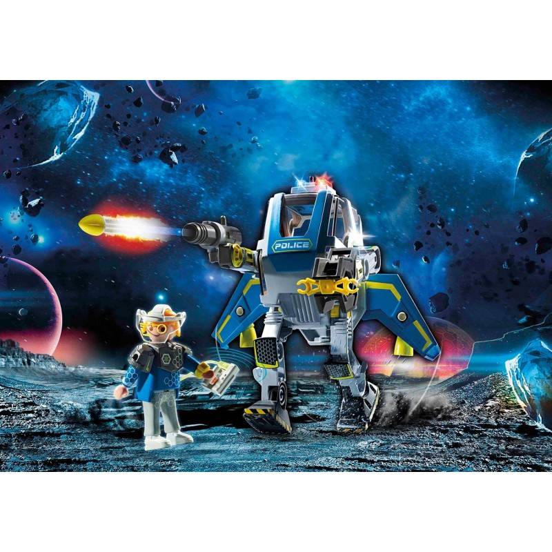 Playmobil 70021 Galaxy Police Robot with Gripper Arm and Weapon